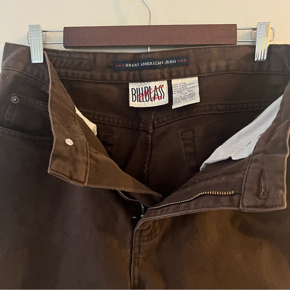 Women’s Bill Blass Brown Denim Bootcut Jeans Size 10 Petite - Picture 6 of 9